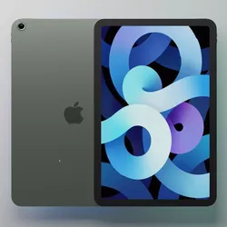 apple ipad air 4 low poly 3D model