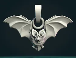 Bat Pendant 3D Print Model in Pendants 397976