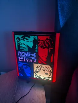 Cowboy Bebop Lithograph Lamp