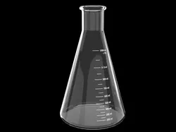 glass erlenmeyer flask conical 3D model