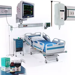 hospital patient electrical bed 3D model