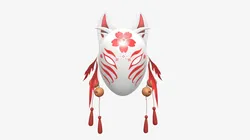 Kitsune demon fox mask