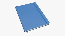 Notebook hardcover with strap A4 large