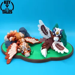 Other STL Download - The Dragon Elios and the Forest Diorama articulatedby Key Tales