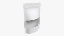 Plastic food pouch bag with screen