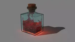 Red flask 3D model