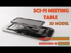SCI-FI MEETING TABLE 3D model