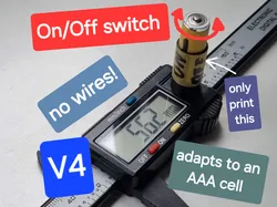 simplest AAA Battery Holder for your Caliper
