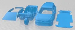 Volkswagen Golf R 2022 Printable Car 3D Print Model in Automotive 421066