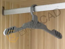 Foldable Clothes Hanger – Compact 3D Printable CAD Model | SolidWorks Functional Design