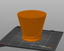 Greek column plant pot