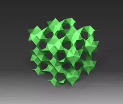 GYROID lowpoly - surface sample Low-poly 3D model