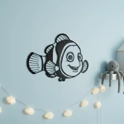 Home Decorations & Ornaments STL Download - Finding Nemo – Clownfish Smiles Silhouetteby StudioZee3D