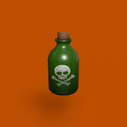 Poison potion stylized Low-poly 3D model