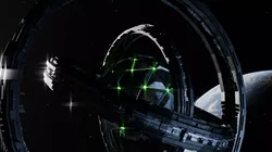 Sci fi sturcture Low-poly 3D model