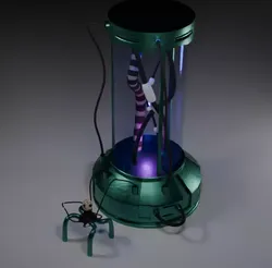 Science Vision-  Icubator  Low-poly 3D model
