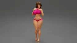Sexy Girl Swimming Suit Beach Fashion Bikini 3D Print Model 3D Print Model in Woman 400688