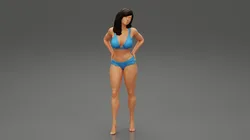 Sexy Women in Bikini Pose 3D Print Model 3D Print Model in Woman 400712