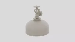 Vintage Medical Oxygen Tank for 3D print 3D model