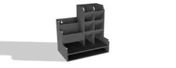 3D Printable Pen Holder – Modular Desk Organizer (STL + STEP)