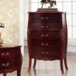 Bombay 5-tier antique storage drawer