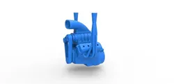 Engine V8 Version 2 Scale 1 to 25 3D Print Model in Vehicle 401734