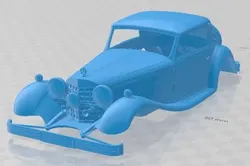 Mercedes Benz 380 K Cabriolet Printable Body Car 3D Print Model in Automotive 402429