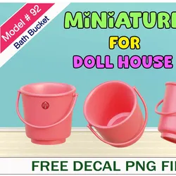 Miniature Games & Accessories STL Descărcare - Bath Bucket - DIAMOND-LION