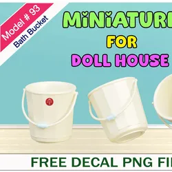 Miniature Games & Accessories STL indir - Bath Bucket - DIAMOND-LION