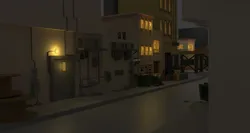 Night city street