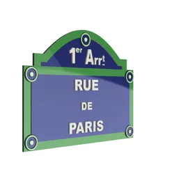 PLAQUE DE RUE DE PARIS