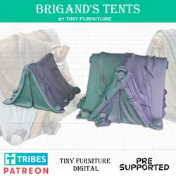 Props & Terrain STL تنزيل - Brigand's tents - Tiny Furniture