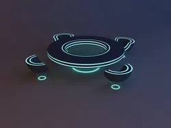 Scifi Futuristic office furniture v2