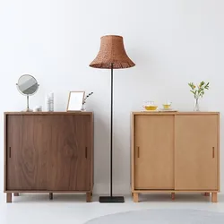 SHOLID Sliding 2-Door Storage Cabinet Solid