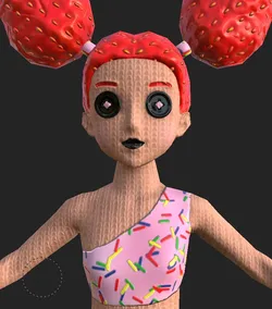 Cartoon toy girl