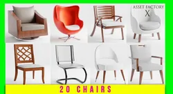 Chair Pack 01 20 Chairs