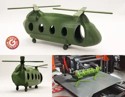 Chinook Helicopter - No Supports - Print in Place