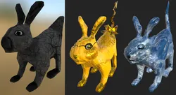 Game-ready fantasy rabbits