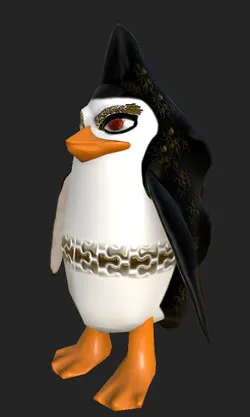 Game-ready fantasy stylized penguin