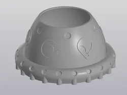 Landed UFO Planter 3D Print Model in Decor 404517