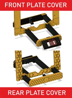 PRUSA MK4 FRONT and REAR PLATE COVER