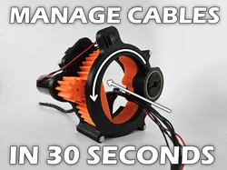 Semi-automatic cable wrapper