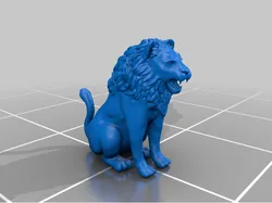 Sitting Lion