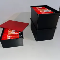 Stackable storage boxes for glue sticks