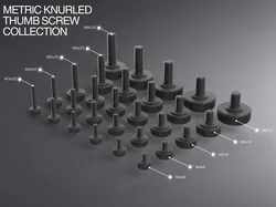 Ultimate Metric Knurled Thumb Screw Collection M3-M8