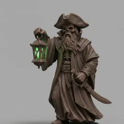 Characters & Creatures STL Descărcare - Pirata fantasma - Javier De la fuebt