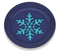 Coaster - winter (snowflake)