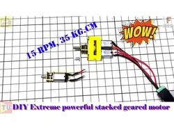 Extreme powerful stacked geared motor
