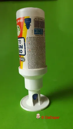 Glue tube upside down station