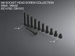 M8 Socket Head Screw Collection M8x8-M8x50 ISO 4762 / DIN 912